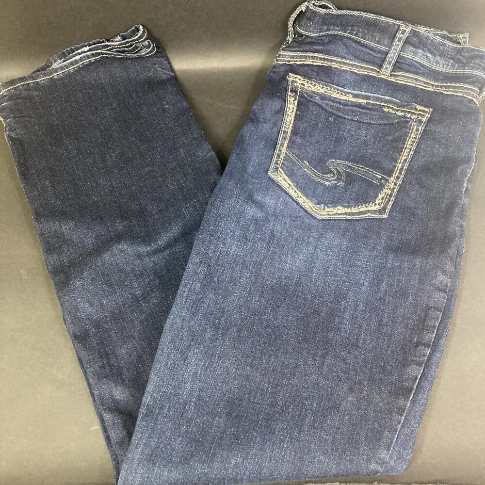 Silver Calley Slim Boot Cut Jeans - Women's Sz 34 - Blue Denim - 93% Cotton